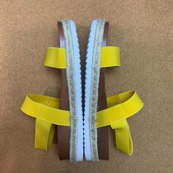 Dream Pairs Rosan Espadrille Platform Sandals Yellow, size 7.5 - Picture 4 of 6